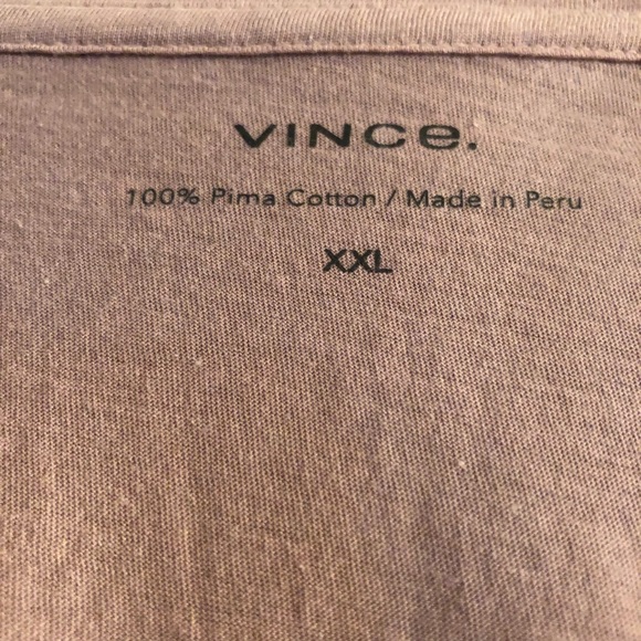🥳B-DAY SALE❤️NWT VINCE Pink Crew Tee XXL - Picture 5 of 11